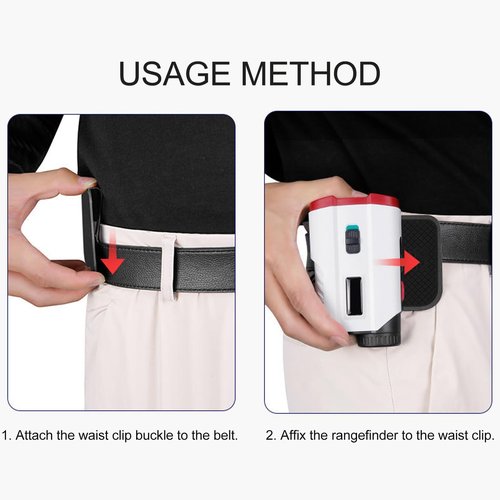 SPYMINNPOO Golf Magnetic Belt Clip, Lightweight Portable Golf Waist Rangefinder Buckle Clip for Attaching Accessories to Belt