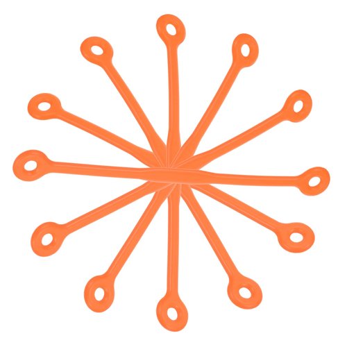 PATIKIL Tennis Dampener, 6 Pack Silicone Vibration Shock Absorber Racquet String Damping, Orange