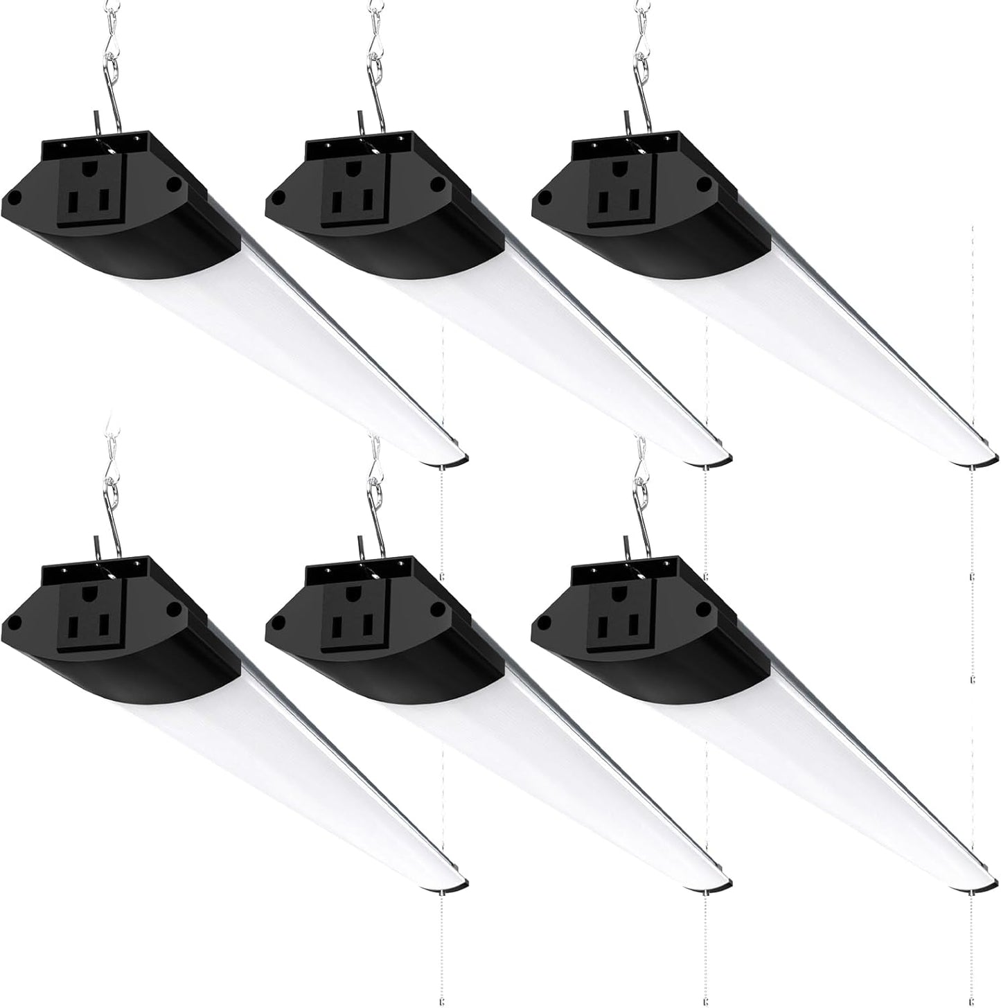 Barrina 10000LM LED Shop Light Fixture - 4FT, 84W, 5000K, Linkable, ETL Approved for Garage & Workshop