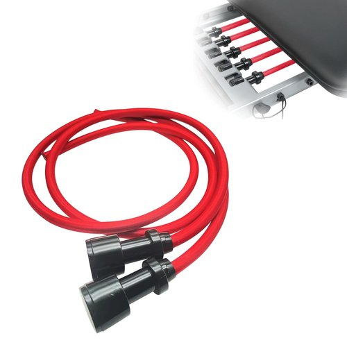 VCTGAM® Double Power Resistance Cord Compatible with AeroPilates Reformers – Dual Resistance Replacement Cords, Fits Most Corded Pilates Machines