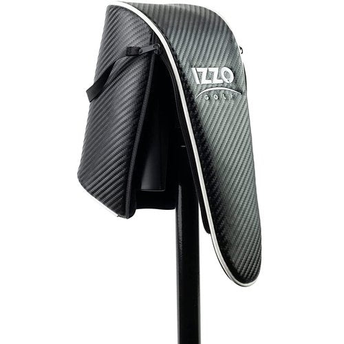 Izzo Golf Portable Bunker Rake for Your Golf Bag - Foldable Golf Bunker rake You can Carry in Your Golf Bag, Black