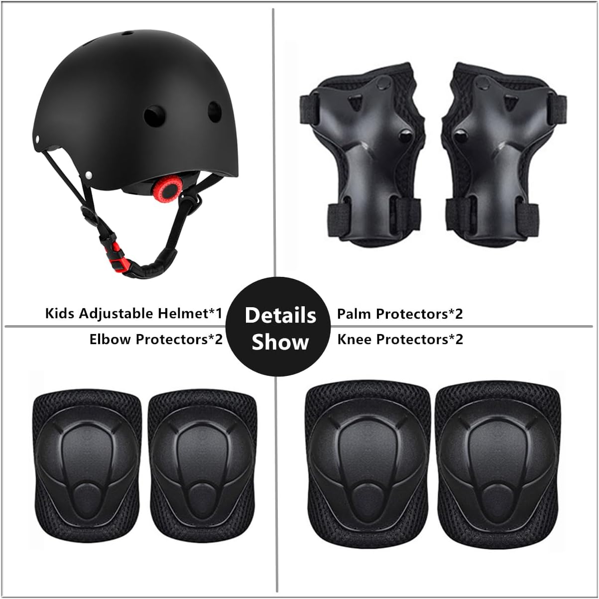 Skiennix Kids Bike Helmet - Adjustable Safety Helmet for Ages 2-14 with Protective Gear Set | Skateboard & Scooter Ready