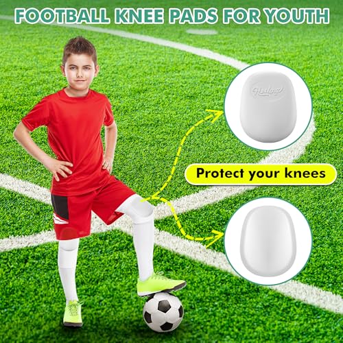 HooLing 8 Pcs Youth Football Knee Pads Ultra Light Skill Support