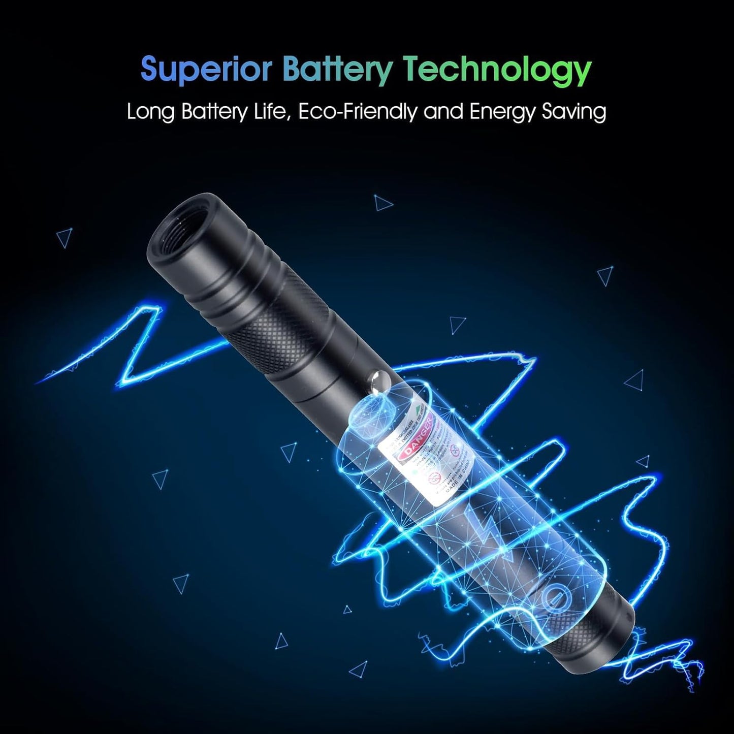 Advanced Long-Range Laser Pointer High Power - Rechargeable Green Laser Pointer with Removable Star Cap - Versatile Laser Pen for Astronomy Construction Presentations and Outdoor Adventures