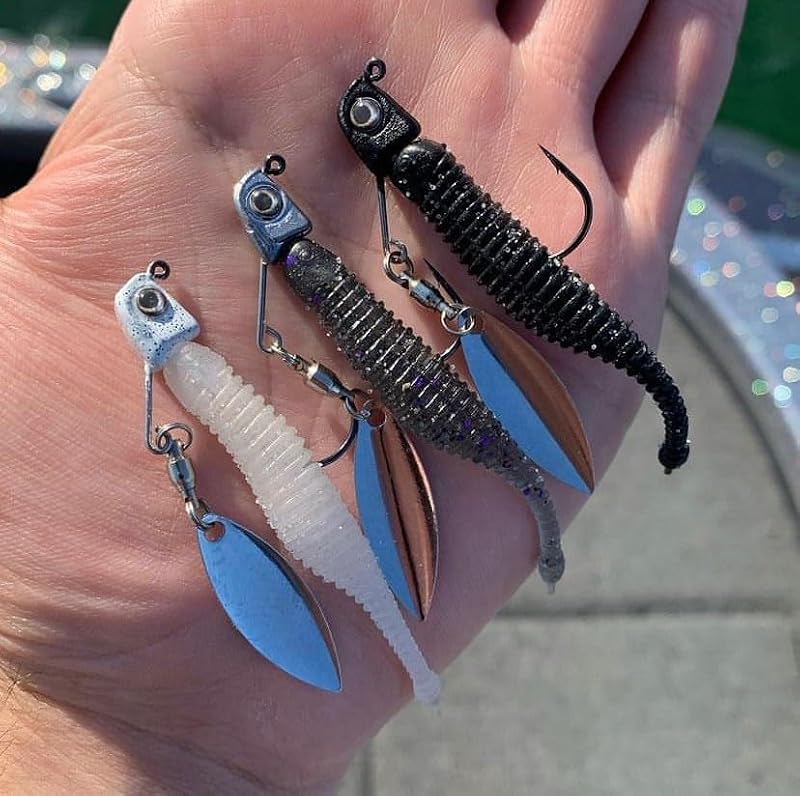 Sneaky Underspin Fishing Lure - OG Silver Blade, 3/16 oz.