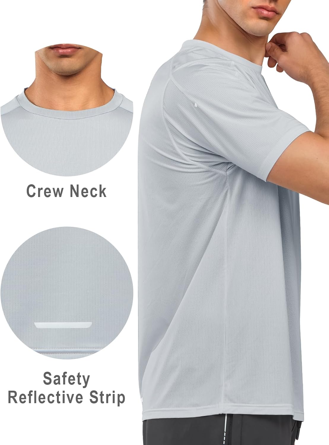 NORTHYARD Men's Athletic Running T-Shirts - Quick Dry Short Sleeve Gym Tees for Performance Activewear
