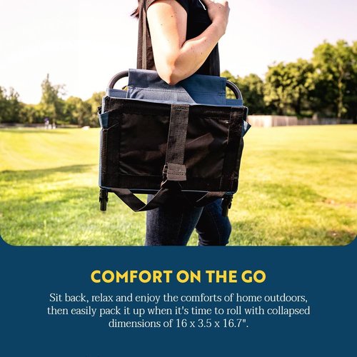 GCI Outdoor Comfort Chair - Portable Stadium Seat with Cushioned Support | Ideal for Events