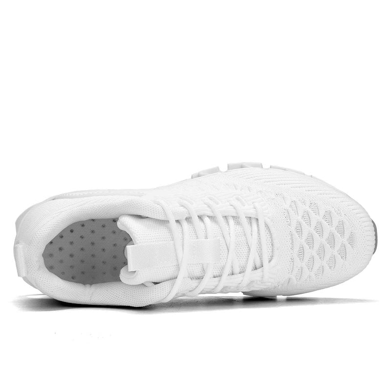 Womens Running Shoes Breathable Mesh Walking Shoes Lace up Tennis Sneakers Fashion Work Sport Gym Cross Trainers