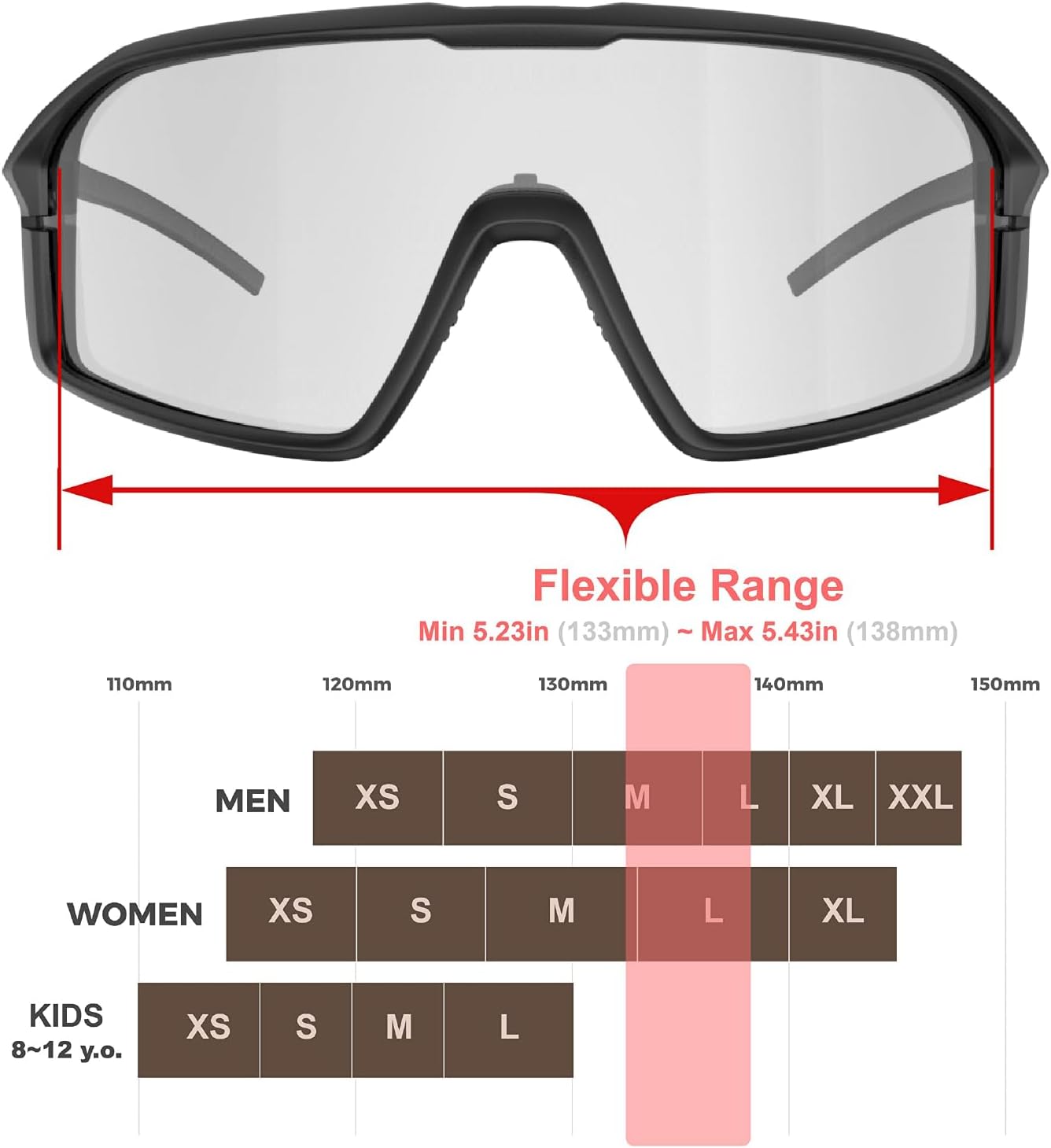 Polarized Cycling Sunglasses - UV Protection for Outdoor Sports | Ideal for Golf, Running & MTB