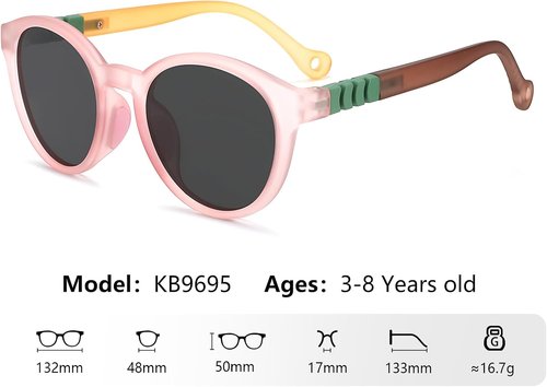 EYEBUDDY Kids Polarized Sunglasses - UV Protection for Ages 2-8 | Stylish & Durable Design