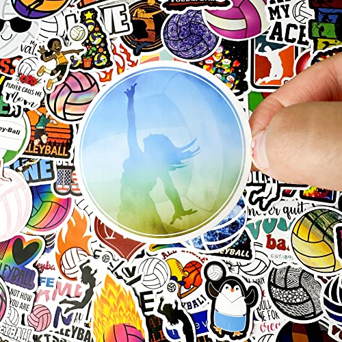 200 Volleyball Stickers for Water Bottles & Scrapbooking