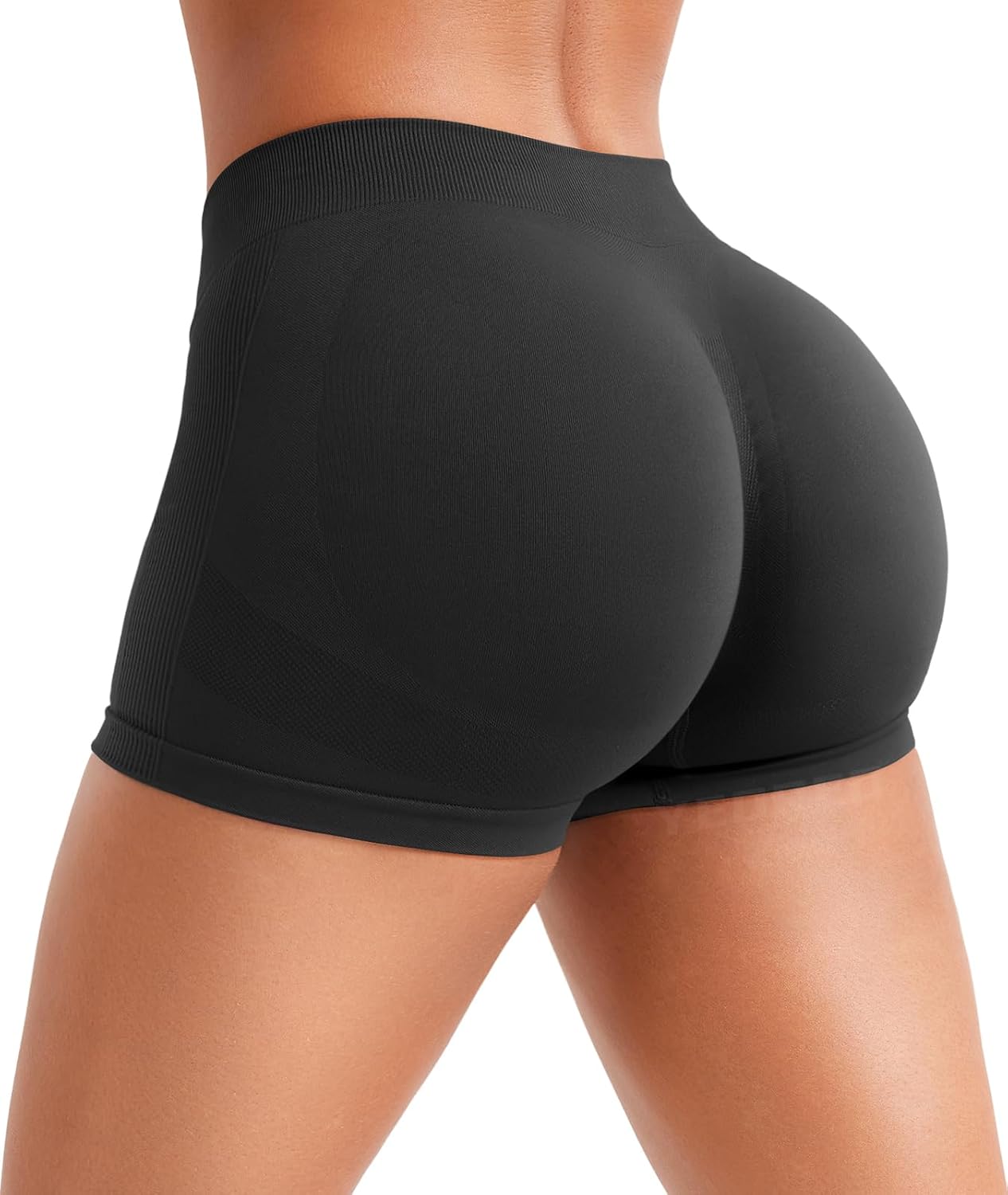 YEOREO Women's Booty Shorts - Low Rise 2.5" Scrunch Design for Gym & Yoga | Spandex Biker Shorts