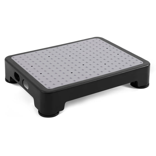 CHIKILLA Step Stool for Adults Kids and Seniors, Non-Slip Step Platform Indoor and Outdoor for Pregnant Woman, Portable Stair Assist for Kitchen Office Bedroom Car Bedside and Shower, Black-Gray 3.4In