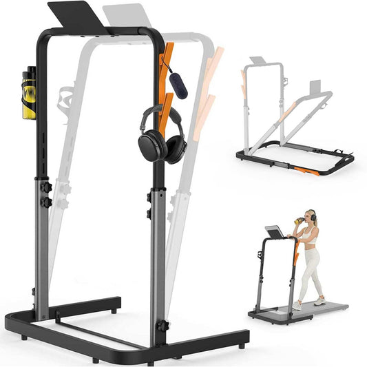 Foldable Walking Pad Handle Bar, Adjustable Height & Angle for 22.4" Wide