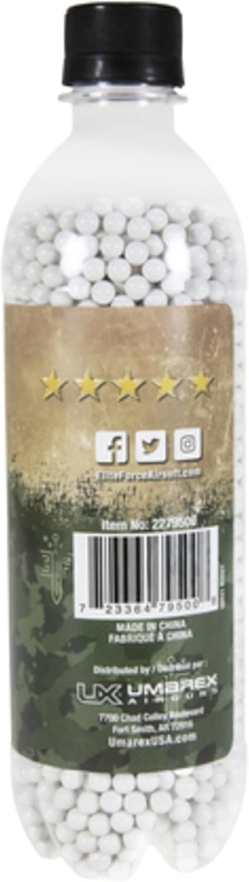 Elite Force Premium 6mm Airsoft BBs - .25 Gram, 2700 Count for Enhanced Performance