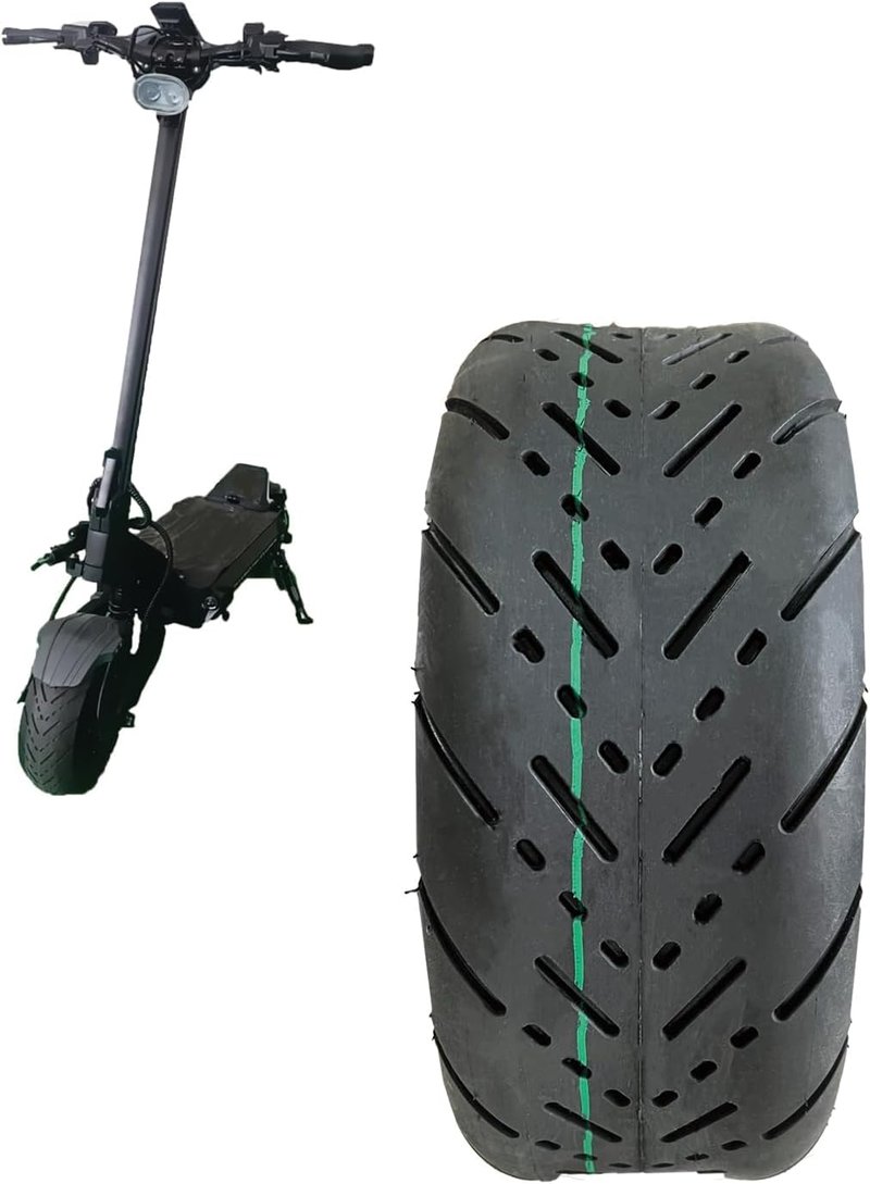 YONJILL 90/65-6.5 Self-Healing Electric Scooter Tire 11 Inch - Puncture Proof Tubeless Replacement Tire with Vibration Dampers, Compatible with Dualtron Zero 11X, Mini Pocket Bikes & City Commuter