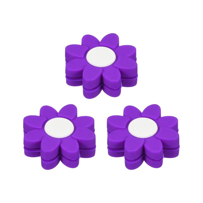 PATIKIL Tennis Racket Dampeners, 3 Pcs Soft Silicone Tennis Racquet Vibration Dampeners for Tennis Gift, Purple