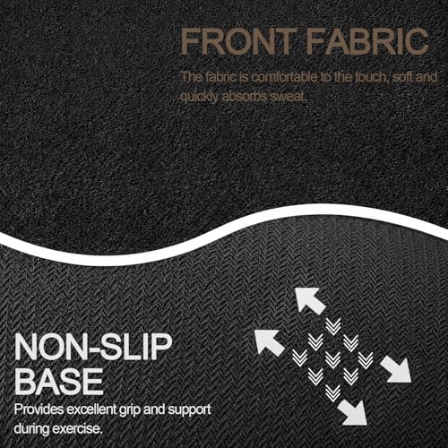 Pilates Reformer Mat - Non-Slip Cover for Home Gym - Black