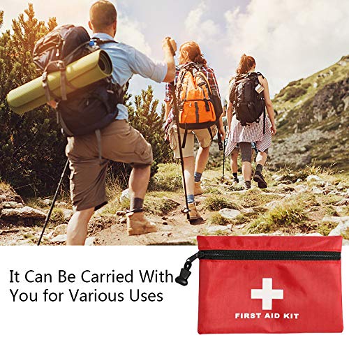 Empty Mini First Aid Kit Pouch - 5.9 x 3.9 Inch Waterproof Bag