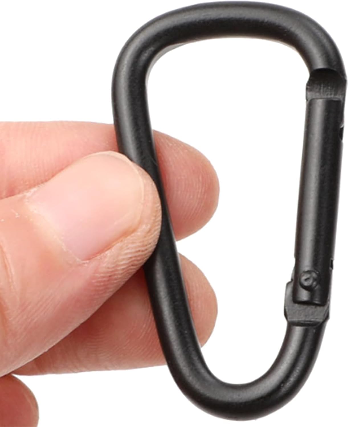 5PCS Aluminum Alloy Carabiner Clips, Locking Spring Clips for Outdoor Camping Hiking Keychains | Heavy Duty D-Ring Hooks