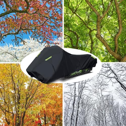 Universal Waterproof Snowmobile Cover - Fits 130''x 51''x 50'' - Heavy Duty