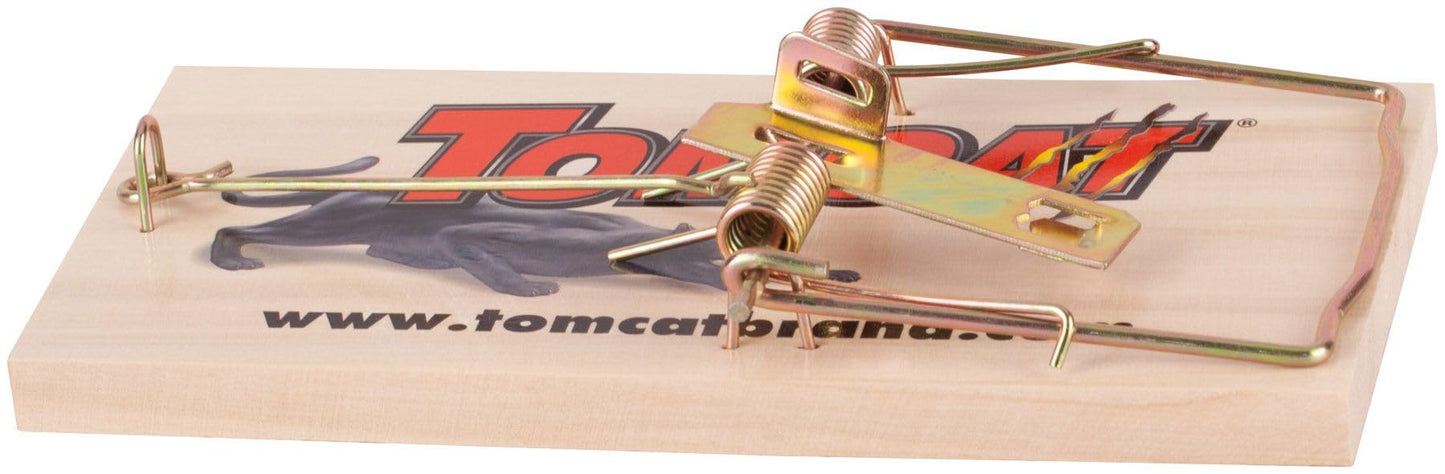 Tomcat Wooden Rat Traps - Disposable Non-Chemical Rat Trap for Homes, Garages and Basements, Single Pack
