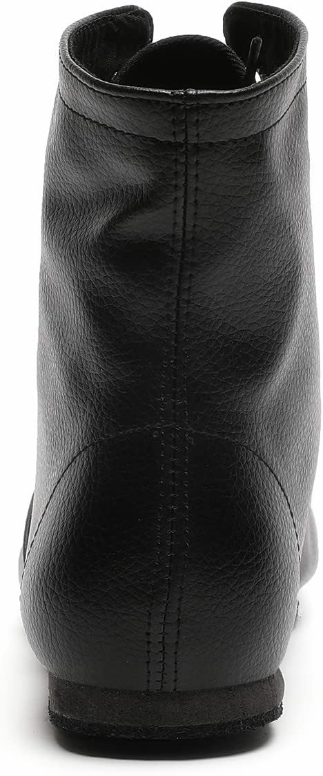 Skiennix Lace Up Black Jazz Dance Shoes - Stylish Boots for Women & Girls