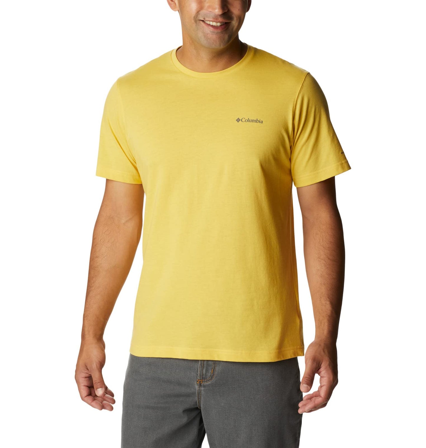 Columbia Men's Thistletown Hills Short Sleeve, Golden Nugget, X-Small