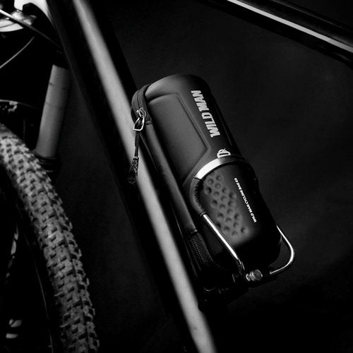 HUIOP Bike Tool Bag, Bike Storage Bag Repair Tool Bag with Zipper Waterproof PU Front Frame Pouch Bicycle Tool Kit Bag for Water Bottle Holder