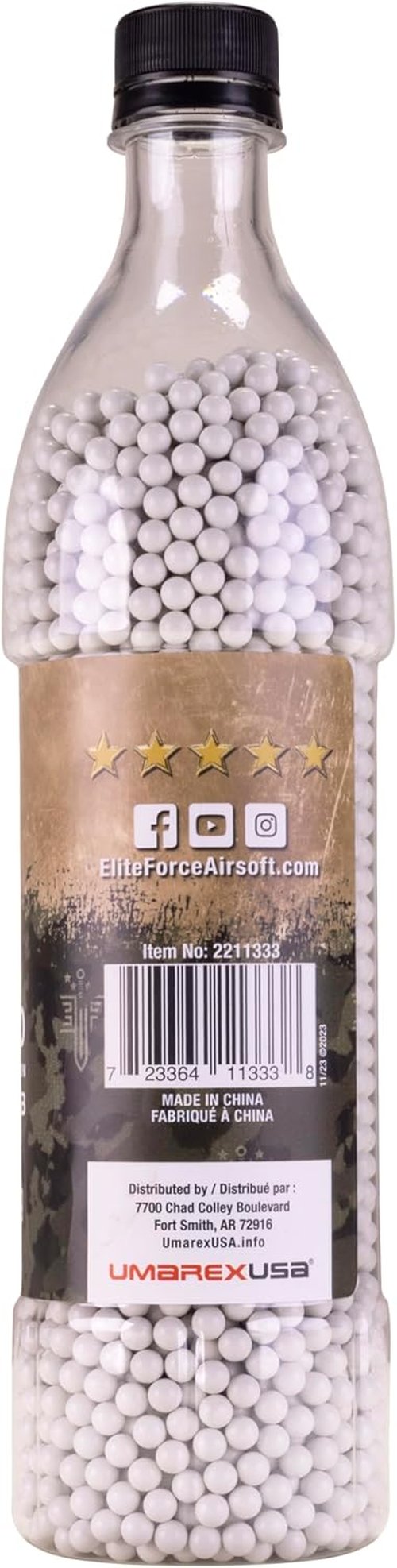 Elite Force 6mm Airsoft BBs - Premium Competition Ammo, 4000 Count for Optimal Performance