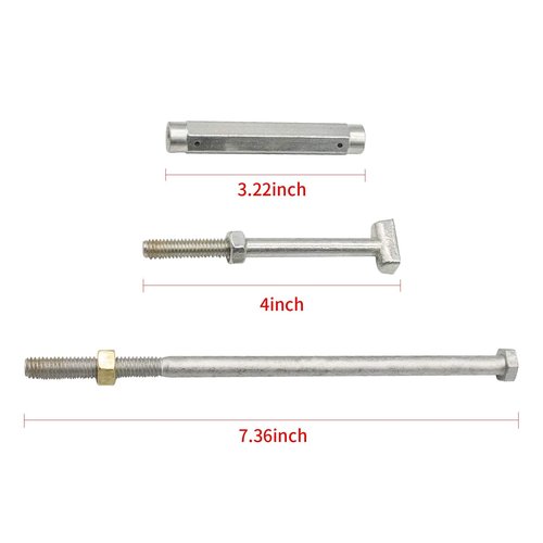 CLUBRALLY Golf Cart Brake Equalizer Rod Set for Club Car Precedent 2004-Up and Tempo 2018-up 102594301 102559401 102297901
