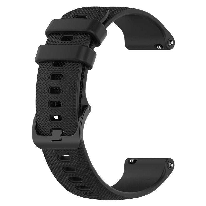 AWADUO Compatible For Garmin Forerunner 745 Replacement Band, Replacement Silicone Wrist Strap Band For Garmin Forerunner 745 With QuickFit, Soft And Durable(Silicone Black)