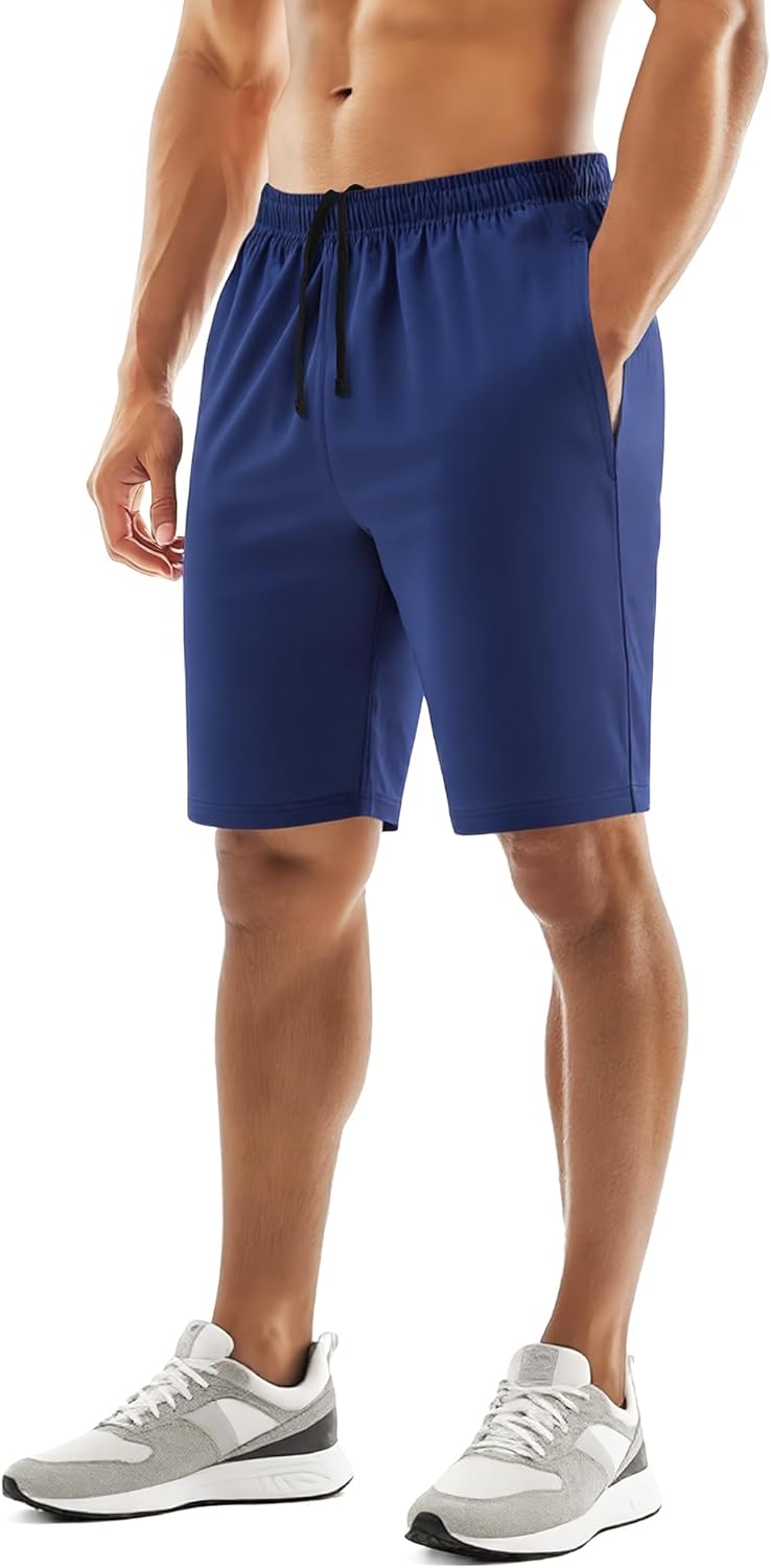 Skiennix Men's Athletic Shorts - 9'' Quick-Dry Lightweight Workout & Running Shorts with Pockets