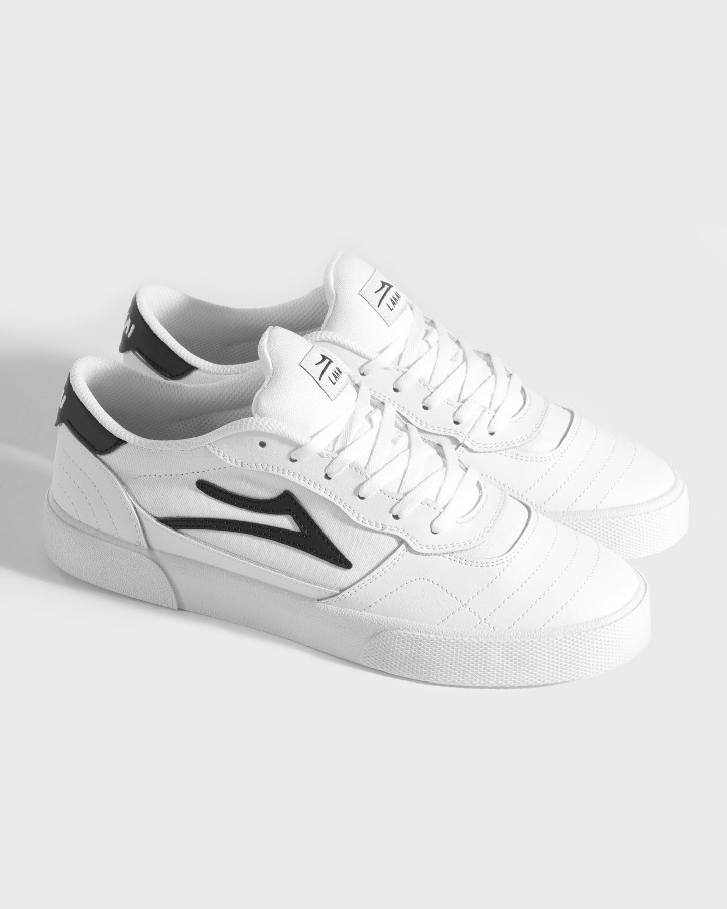Lakai Cambridge Low-Top Men’s Skateboarding Shoes – White Leather, Size 9.5 US – Durable, Grippy & Breathable Skate Shoes for Men – Men’s Skateboard Shoe, Low Top Skater Shoe