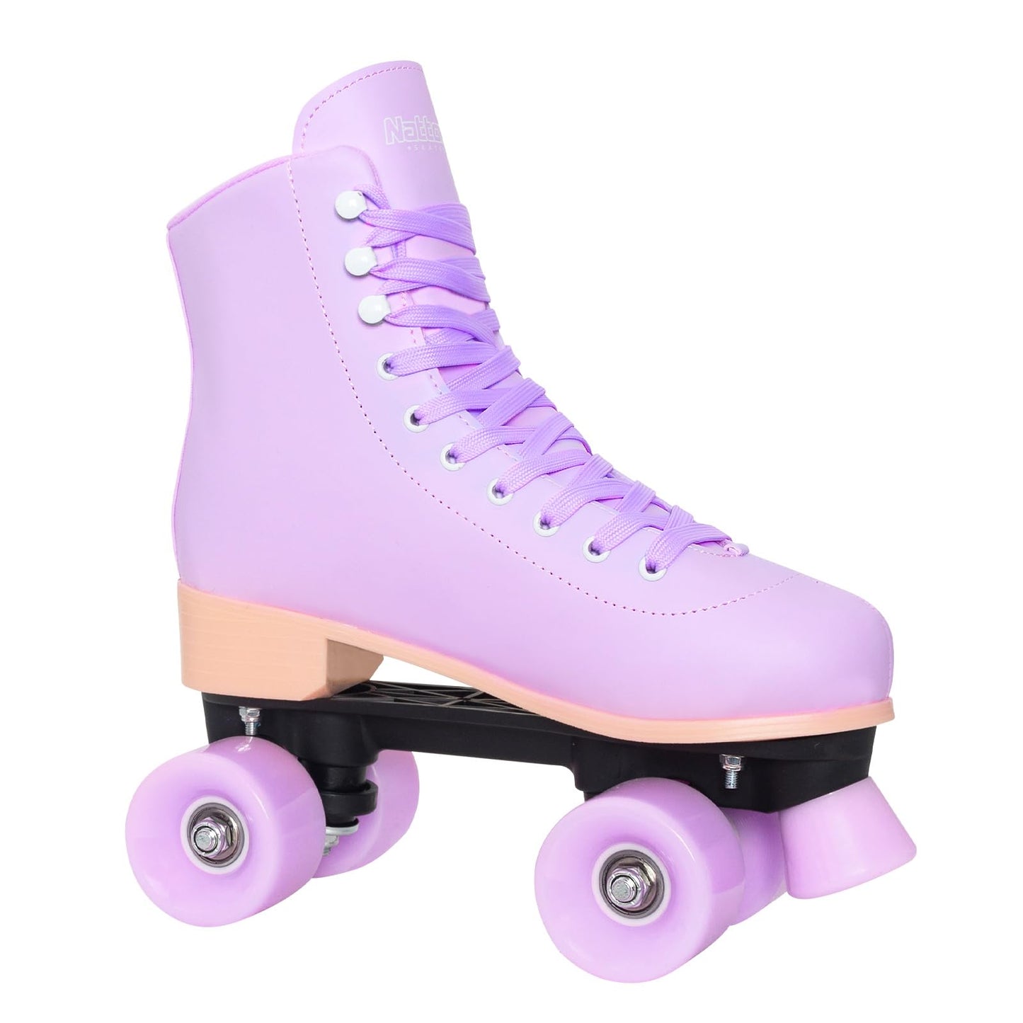 Nattork Roller Skates for Women Outdoor Indoor Four-Wheel Fun Fashionable Roller Skates for Men Girls Boys Purple