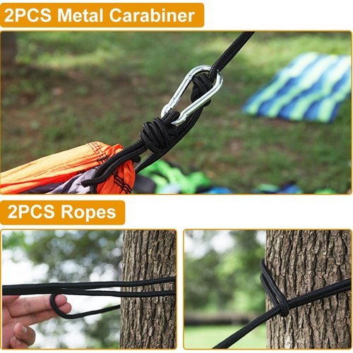 Camping Hammock, 660lbs Portable Hammock Tent for Travel Camping, Camping Accessories for Indoor Outdoor Hiking Backpacking Backyard Beach(Glue)