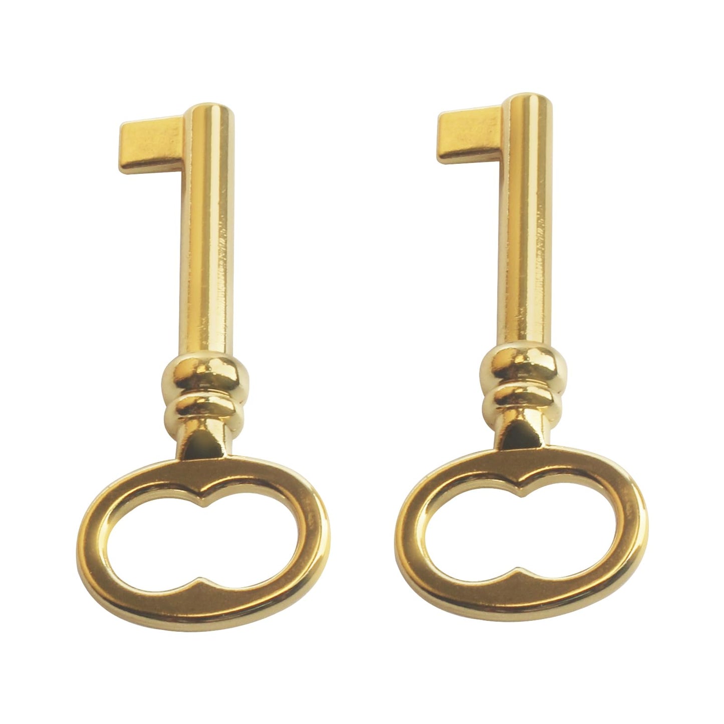 KY-1L Hollow Barrel Antique Skeleton Key,Jewelry Box Replacement Key, Skeleton Key for Some Old Jewelry and Trinket Boxes (2 Pcs)