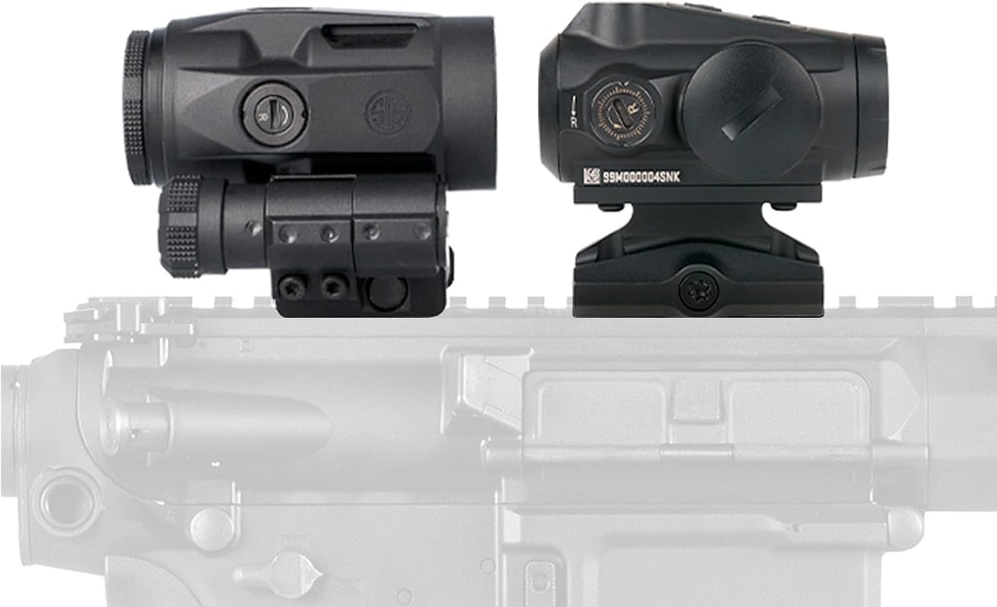 SIG SAUER Romeo-MSR Gen II 1x20mm Red Dot Sight & JULIET3-Micro 3x22mm Magnifier Kit - Waterproof Shooting Optics