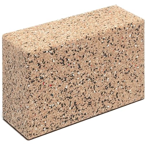Go4Cork Large Cork Yoga Block 9x6x4 Inch - Eco-Friendly, Non-Slip, Odorless