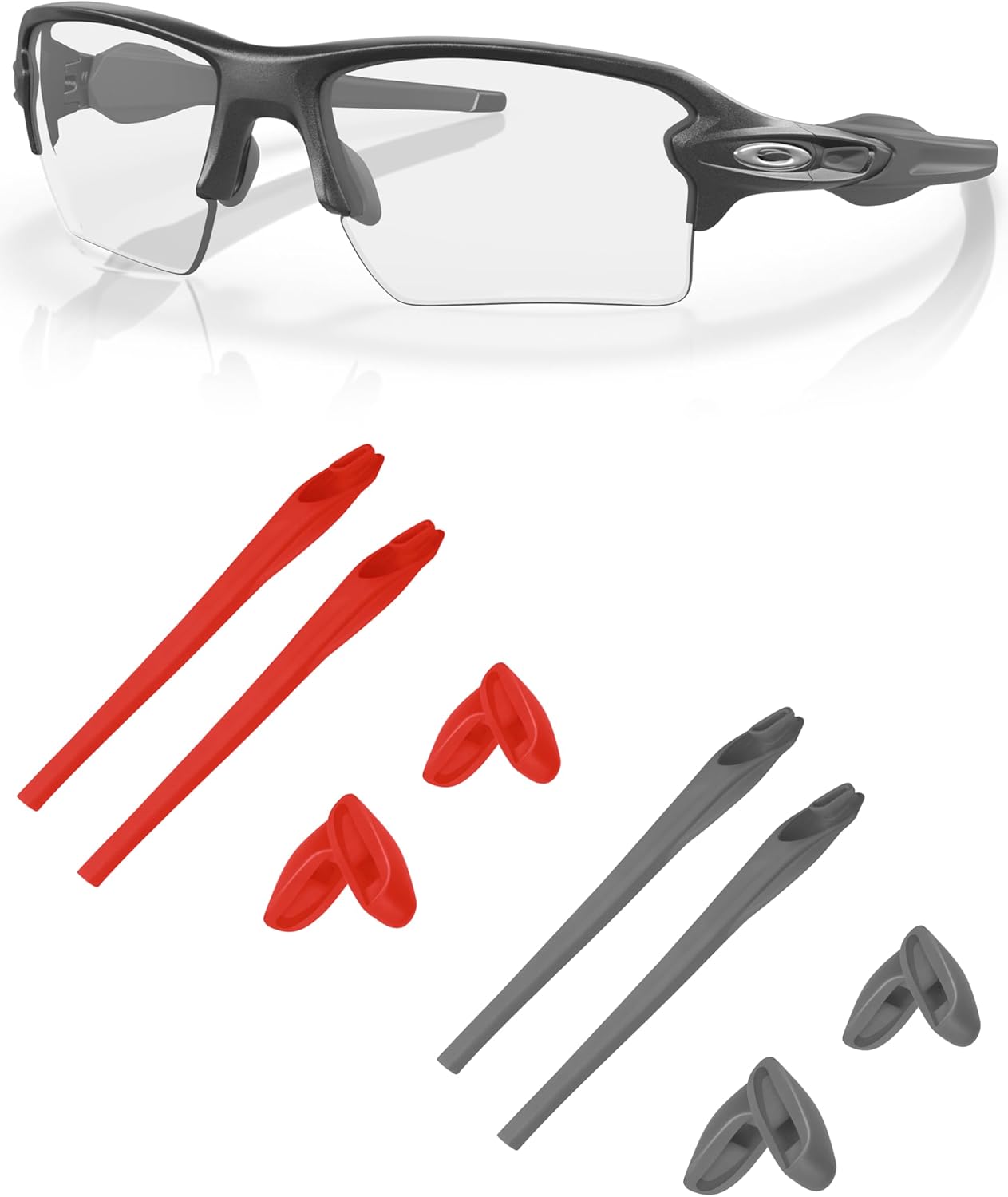 Oakley Replacement Earsocks & Nosepieces Rubber Kits - Compatible with Flak 2.0 & Flak 2.0 XL