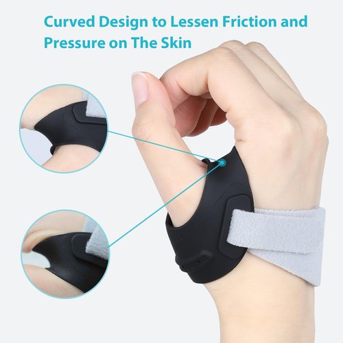KD Thumb Brace Elite: CMC Thumb Support for Osteoarthritis and Arthritis Pain Relief - Fits Snugly Thumb Brace for Women Men (Medium, Left Hand)