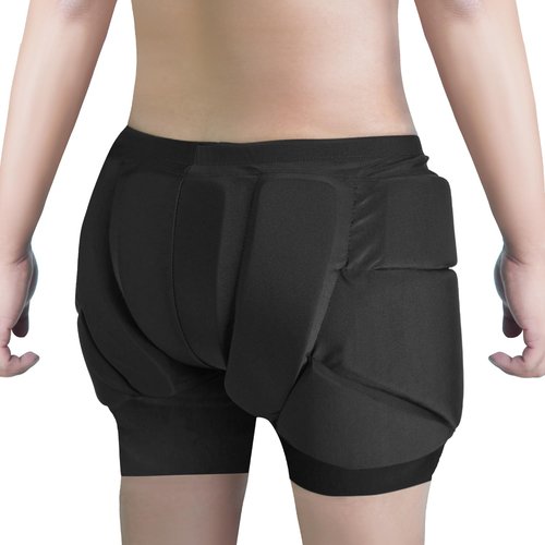 AIDY-PRO Snowboard Padded Shorts Impact Shorts for Snowboarding, Hip and Butt Pads for Skating, Snowboard Butt Pad for Kids and Adult - M