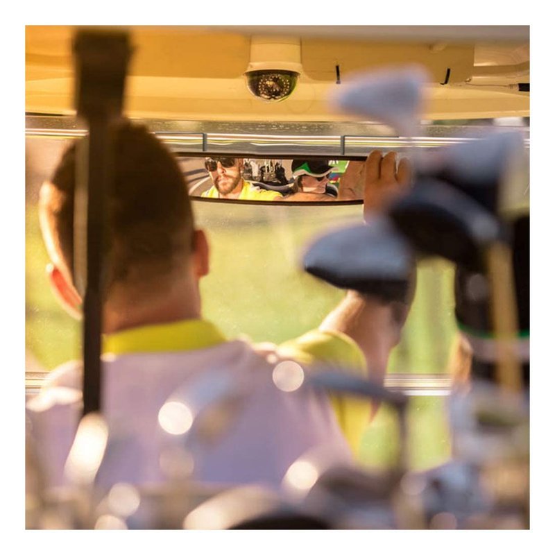 10L0L Golf Cart Rear View Mirror for Yamaha EZGO Club Car, 16.5" Extra Wide 180 Degree Panoramic Rearview Mirror