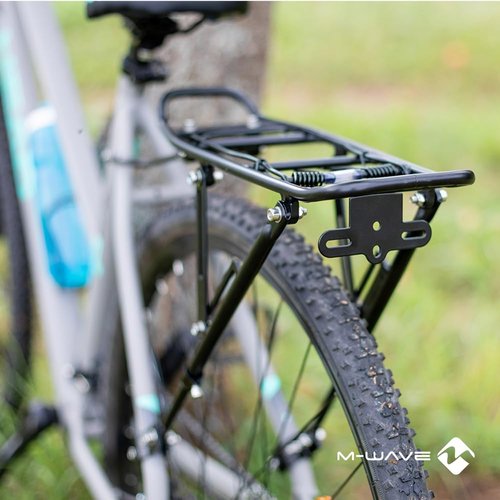 M-Wave M-Wave 440174 One-4-All Luggage Rack, 20-29-Inch, Aluminium, Black