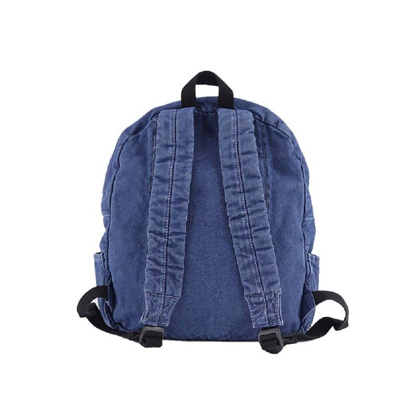 MiCoolker Backpack for Women Men Soft Denim Canvas Bag Casual Travel Backpacks Jeans Daypack Pure Colour Yellow