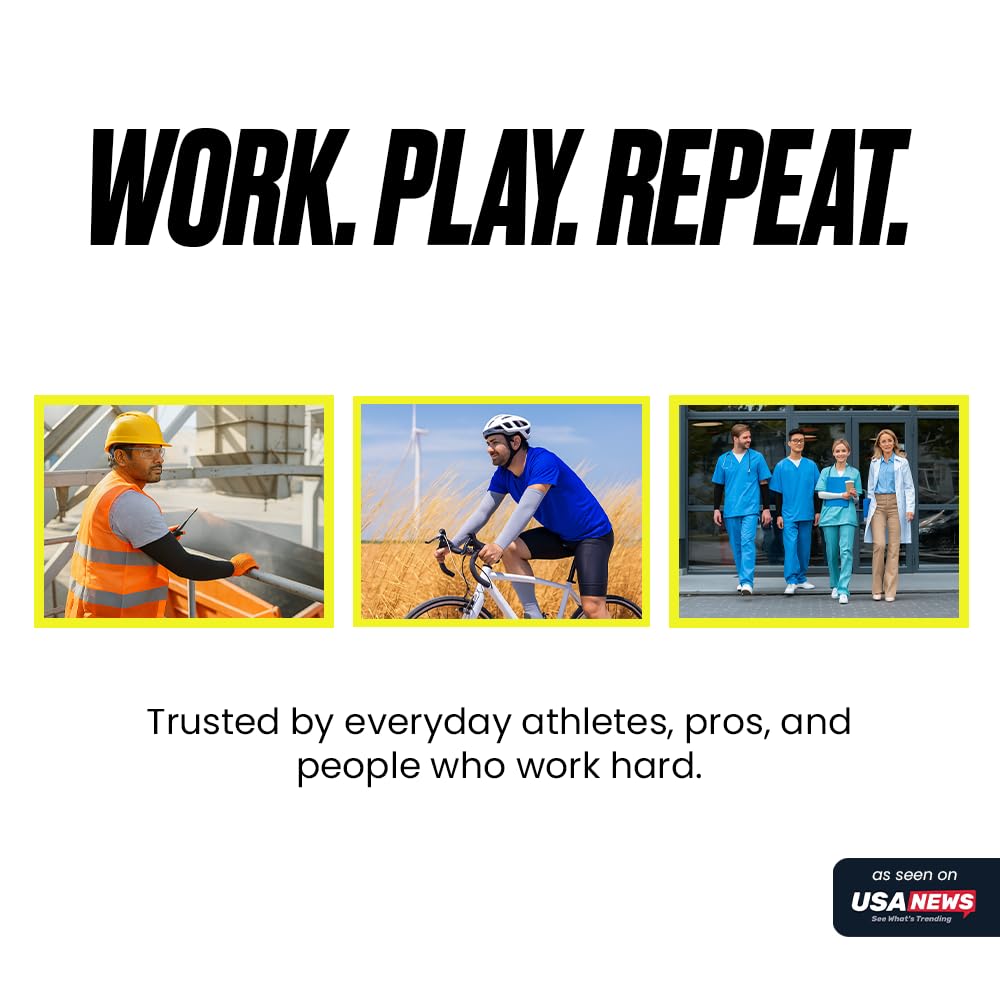 Statix Blue Cooling Arm Sleeves for Men and Women Sun Protection Arm Warmers for Gardening Sports Tattoo Cover S/M