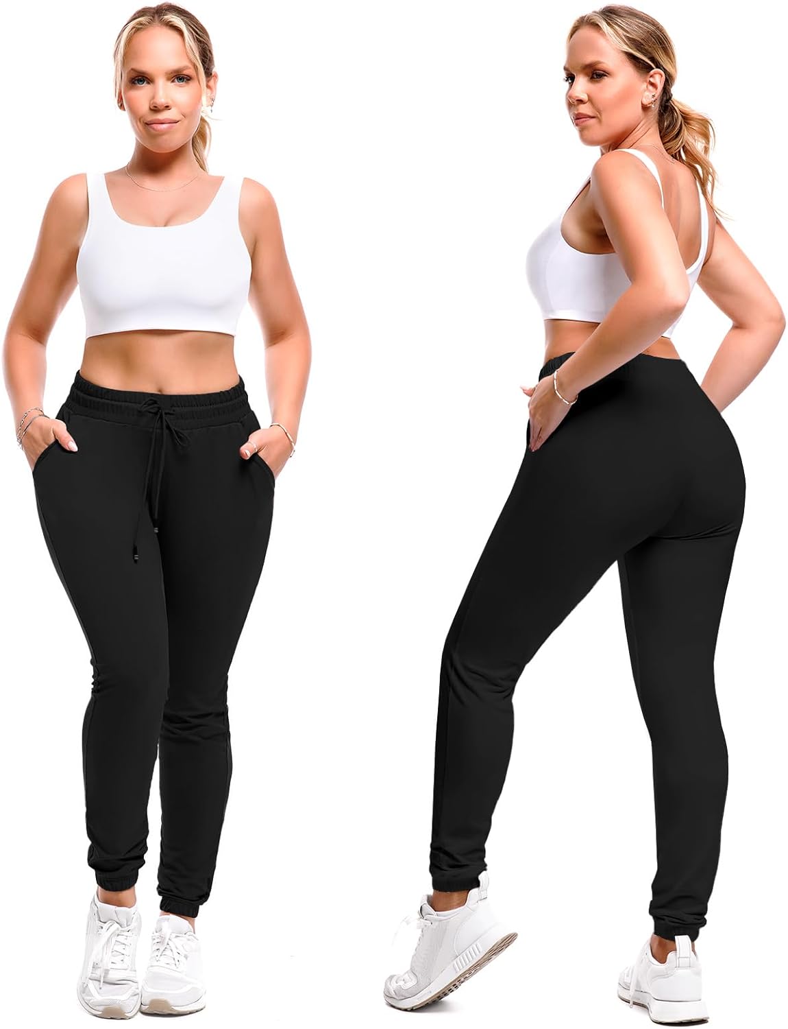 SINOPHANT Women's Joggers - Comfortable Sweatpants with Pockets for Lounge, Gym & Yoga