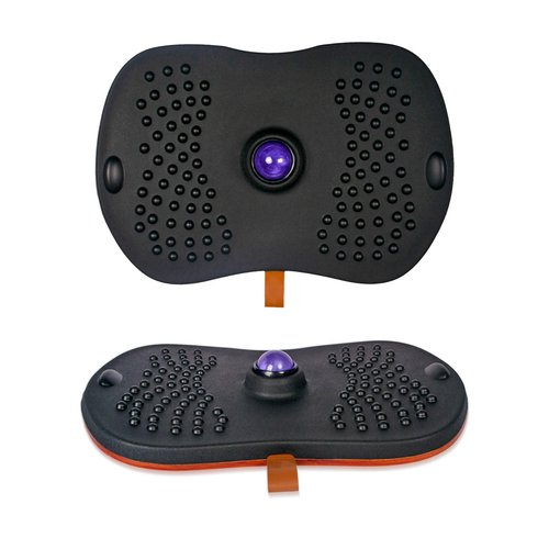 Balance Board for Standing Desk with Massage Ball, Anti-Slip Wobble Board for Office & Home, 360° Rotation Wooden Core Mat for Foot Pain Relief & Anti-Fatigue, Supports 300 lbs