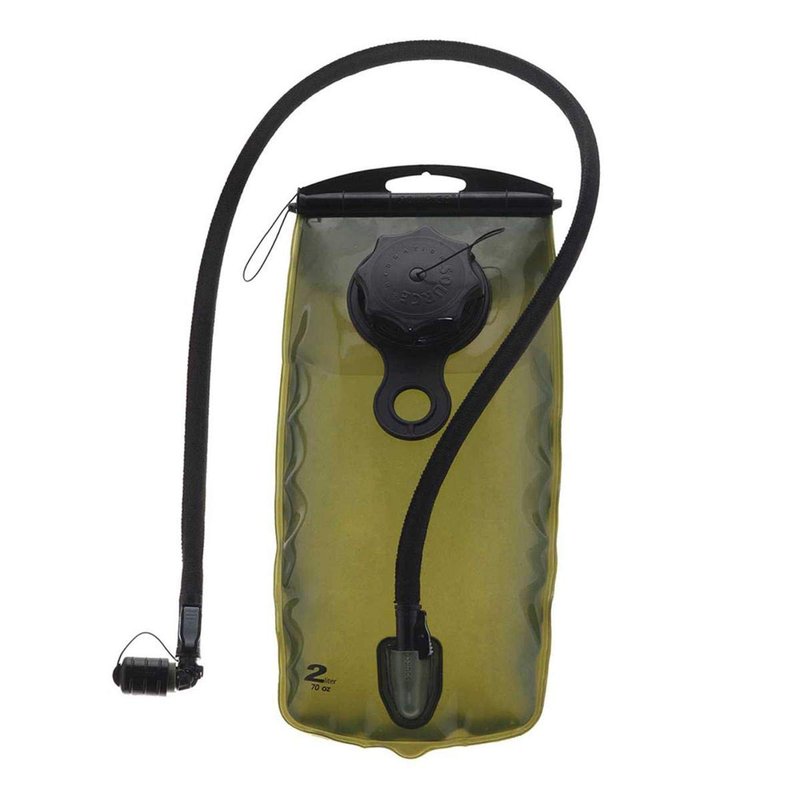 SOURCE Tactical WXP 2L Widepac Bladder with External Fill Port for Hydration Packs - High-Flow Storm Drinking Valve - Leakproof Widepac Closure - Zero Taste and Virtually Self-Cleaning - 70oz, Black