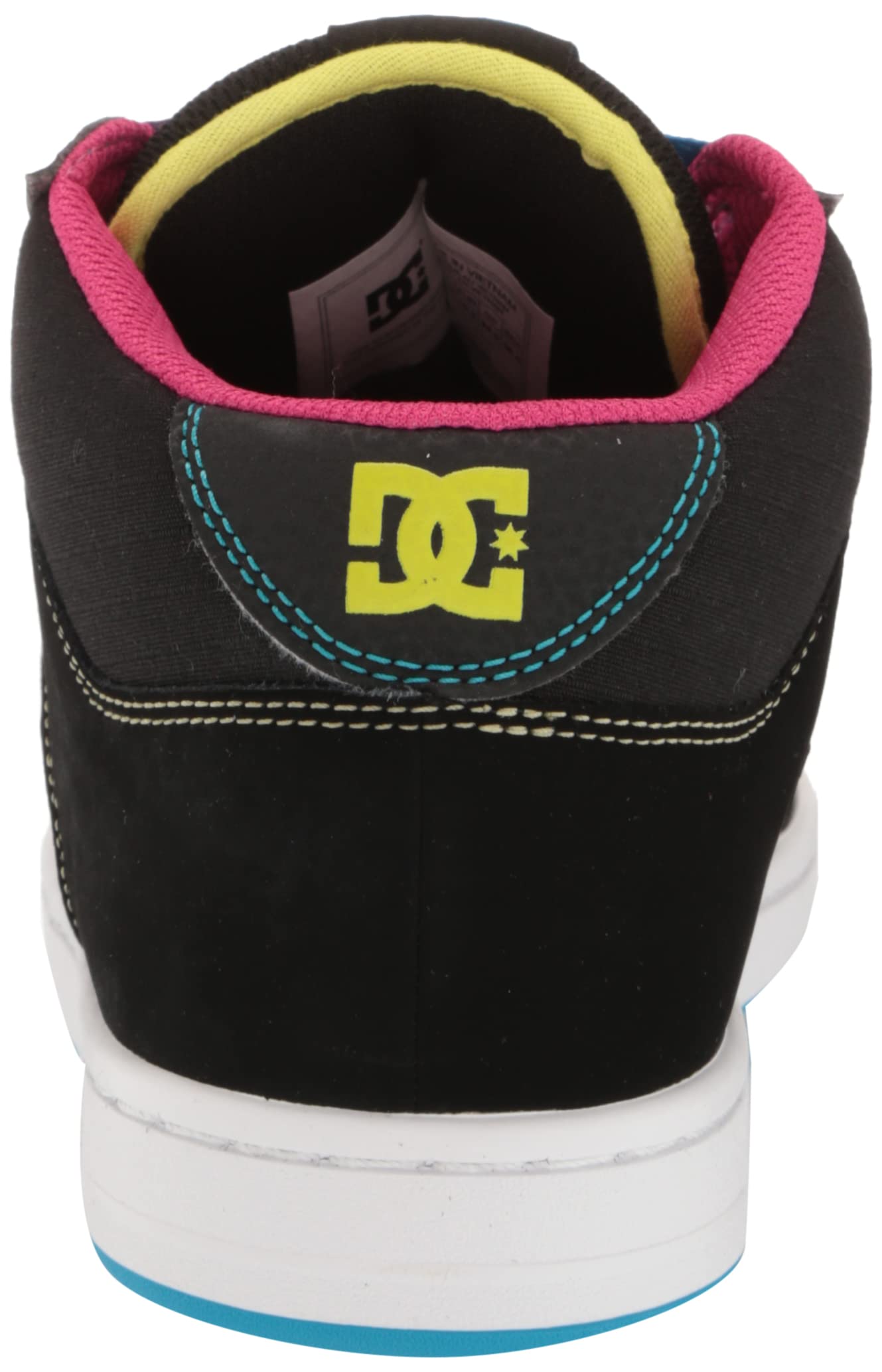 DC womens Dc Women's Manteca 4 Mid Casual Skate Shoe, Black/Multi, 6.5 US